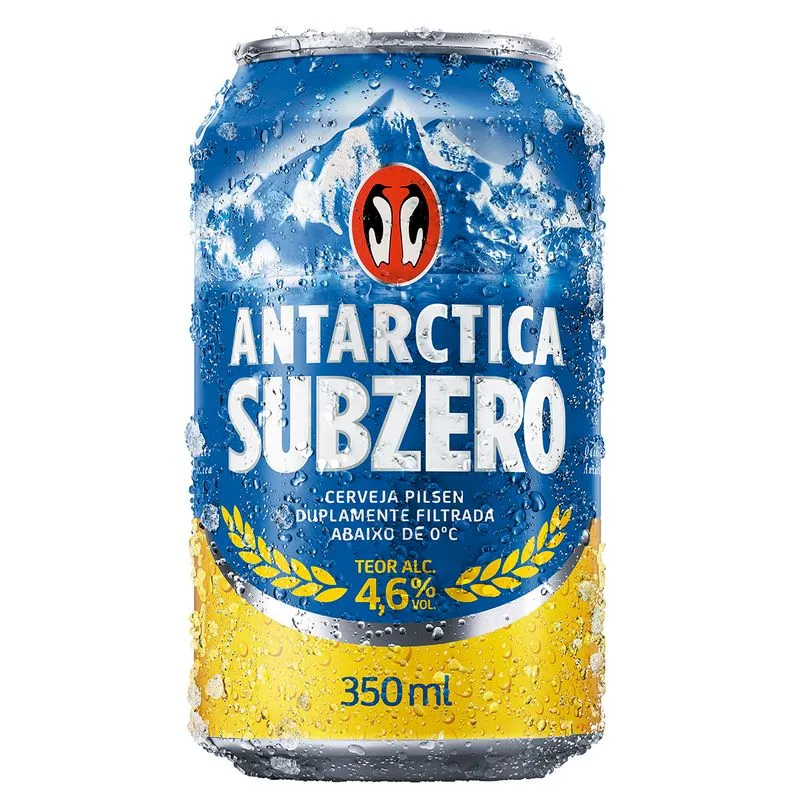 Cerveja Antarctica Subzero Pilsen Lager 350ml