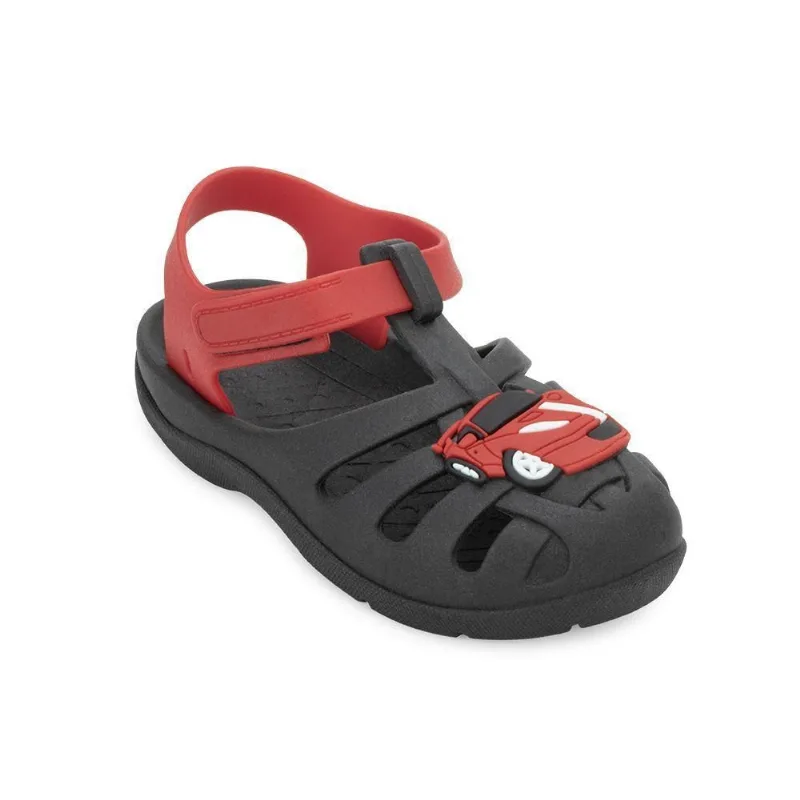Sandália Luelua Infantil LE23-12950 21/22 / Preto/Vermelho