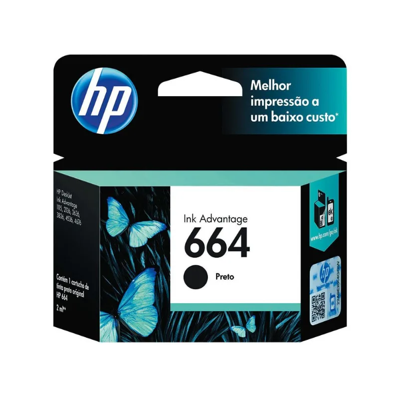 Cartucho HP 664 Preto