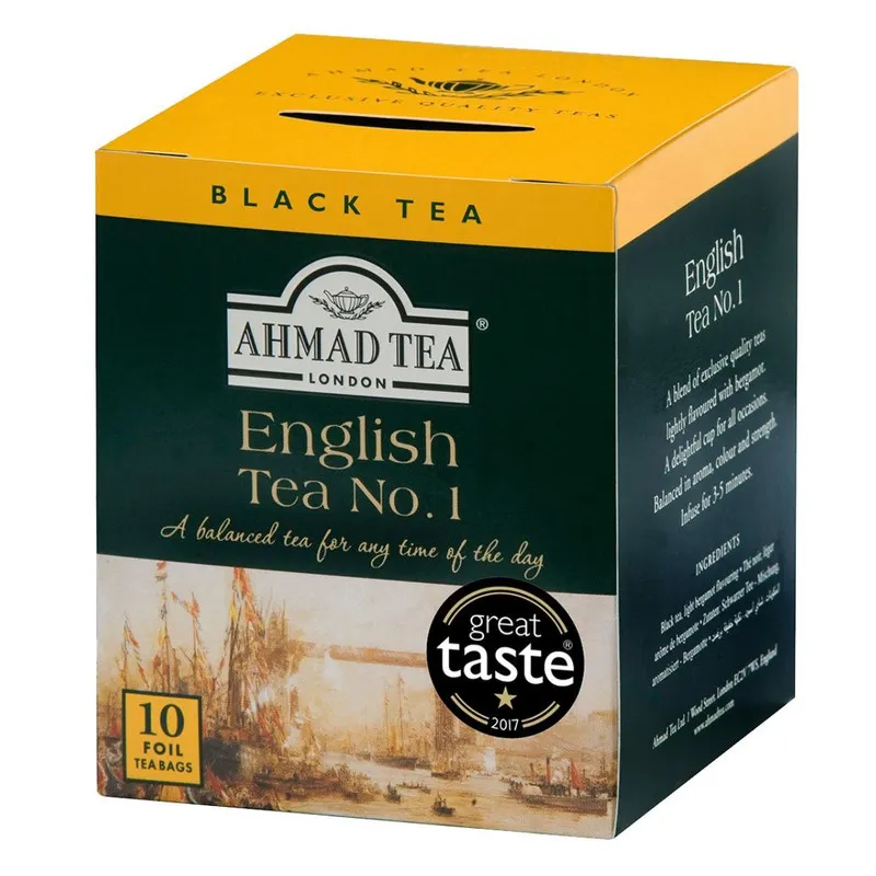 Chá Preto English Tea No. 1 Ahmad Tea London 10 Unidades 20g