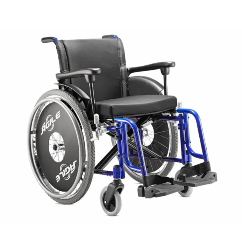 Cadeira de Rodas Ágile 36CM Azul Metálico - Jaguaribe