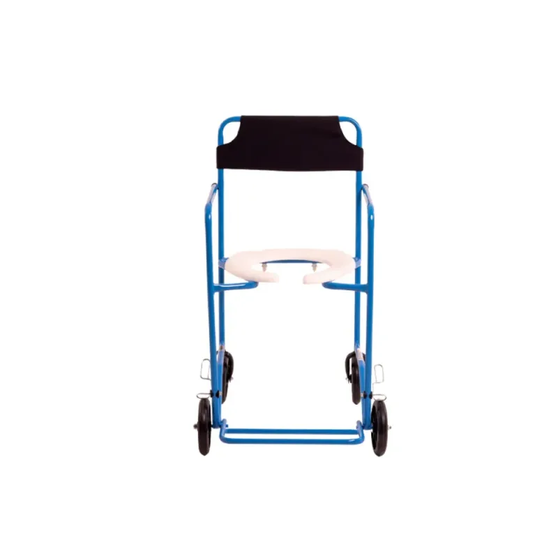 Cadeira de Rodas Higiênica Extra Azul (ATÉ 80KG) - Carone