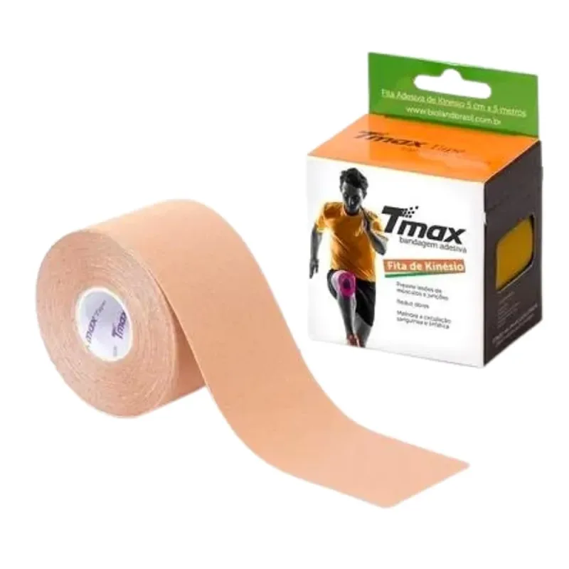 Bandagem Kinesio Tmax Bege 5CM X 5MT (UND) - Tmax