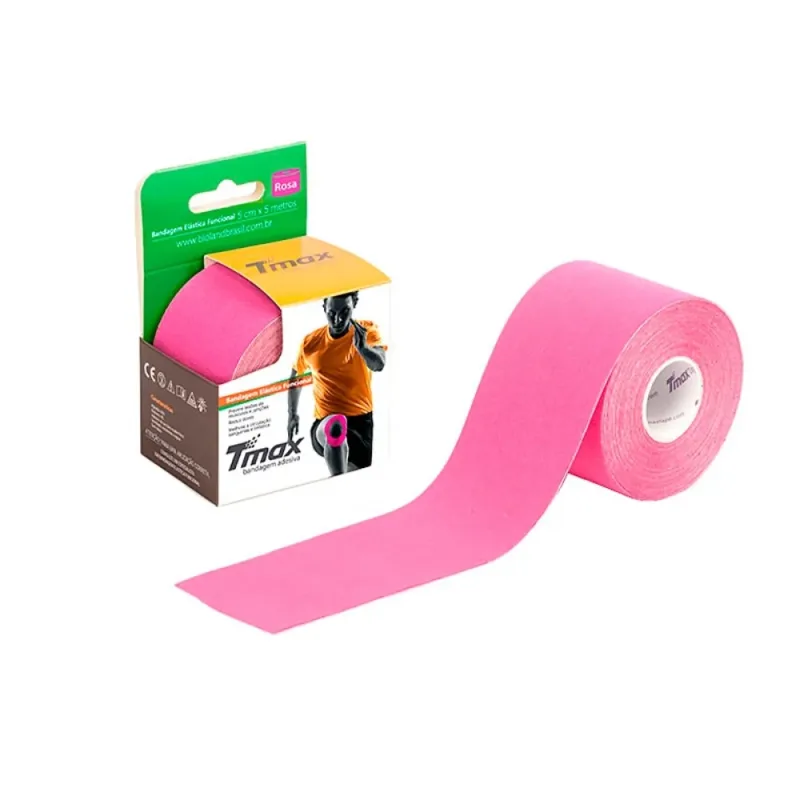 Bandagem Kinesio Tmax Rosa 5CM X 5MTS - Tmax