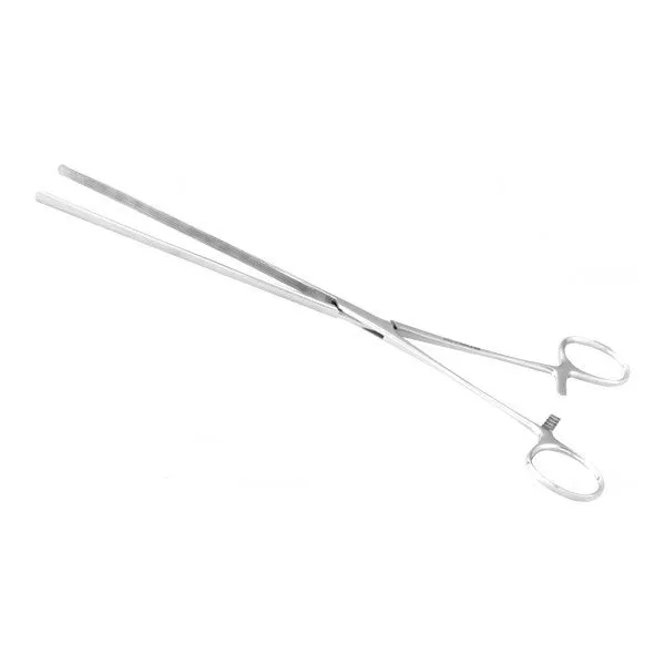 Pinça Kocher Intestinal Reta 25CM - 0243 - ABC Instrumentos