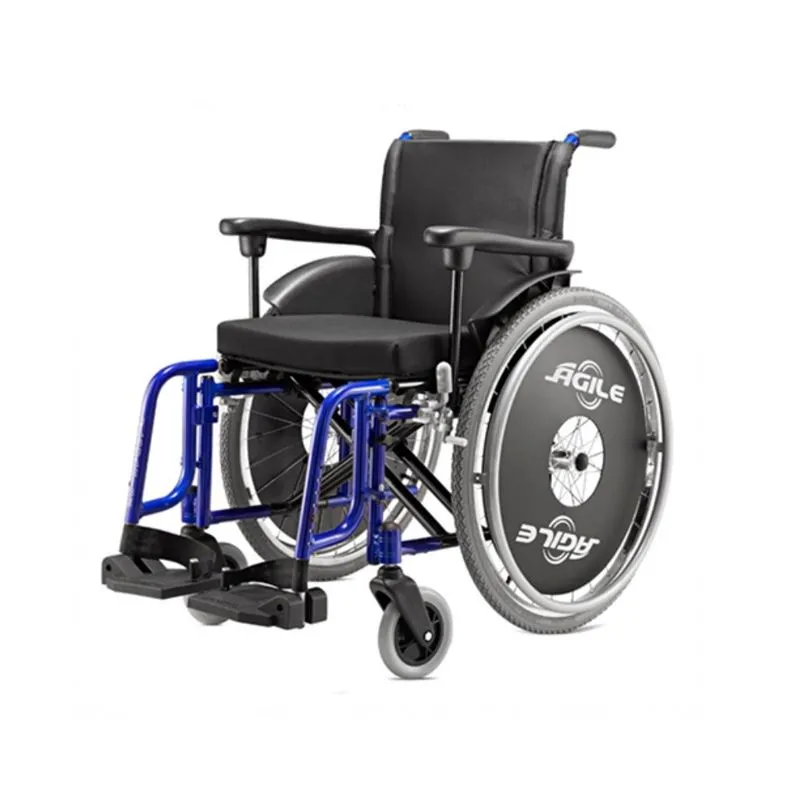 Cadeira De Rodas Avd 46 Cm Azul Marinho - Ortobras