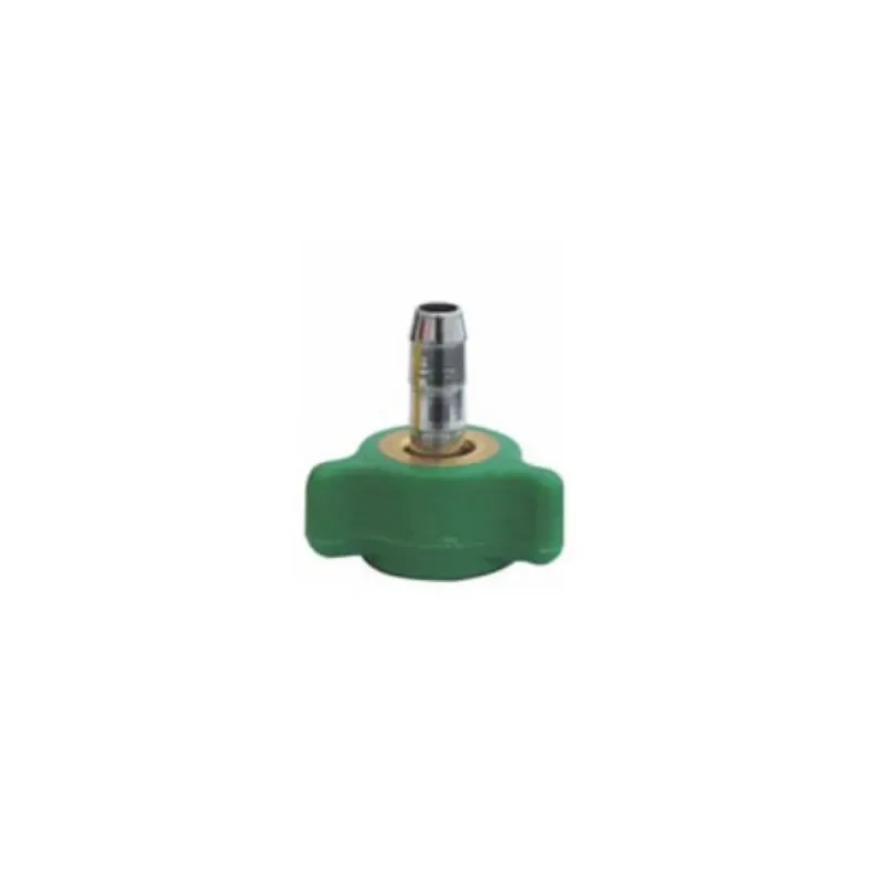 Bico Saída Fluxômetro O2 C/Borboleta Espigão Metal (MP F9) - Haoxi