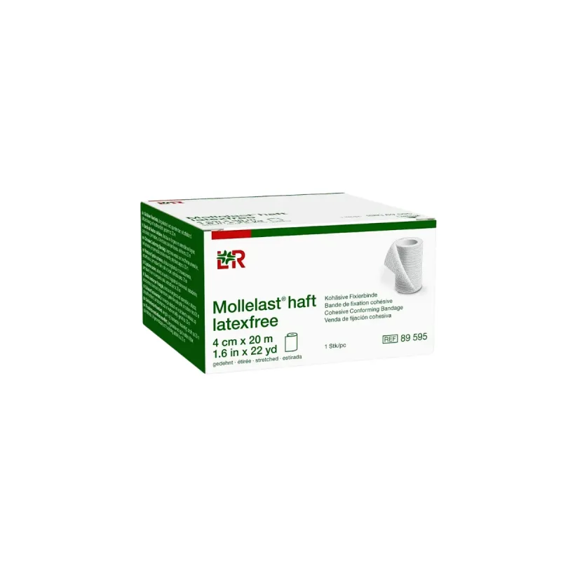Bandagem Mollelast Haft Latexfree 04CM X 20M - Lohmann &amp; Rauscher