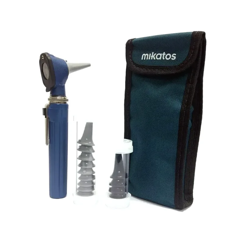 Otoscópio Mini LED (Branco Natural) 1003 Azul - Mikatos