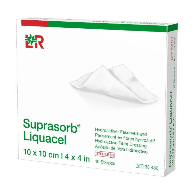 Curativo Suprasorb Liquacel 10 X 10CM (CX C/10 Unds) - Lohman &amp; Rauscher