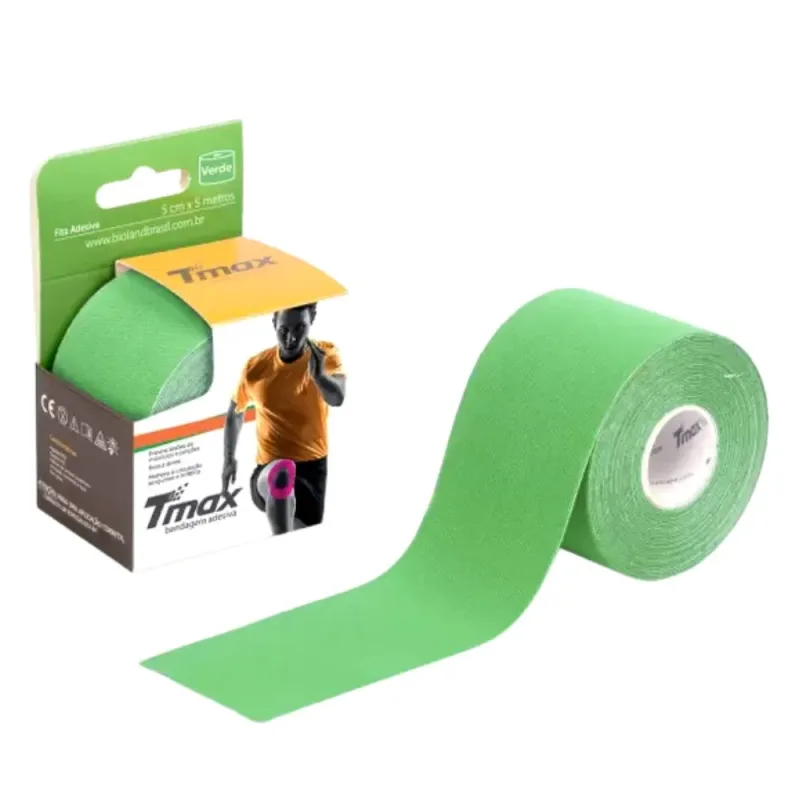 Bandagem Kinesio Tmax Verde 5CM X 5MT (UND) - Tmax