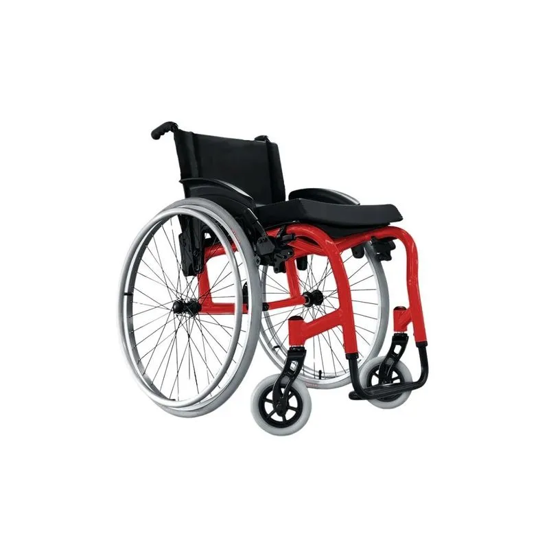 Cadeira De Rodas Star Lite 42cm Vermelho Metálico - Ortobras