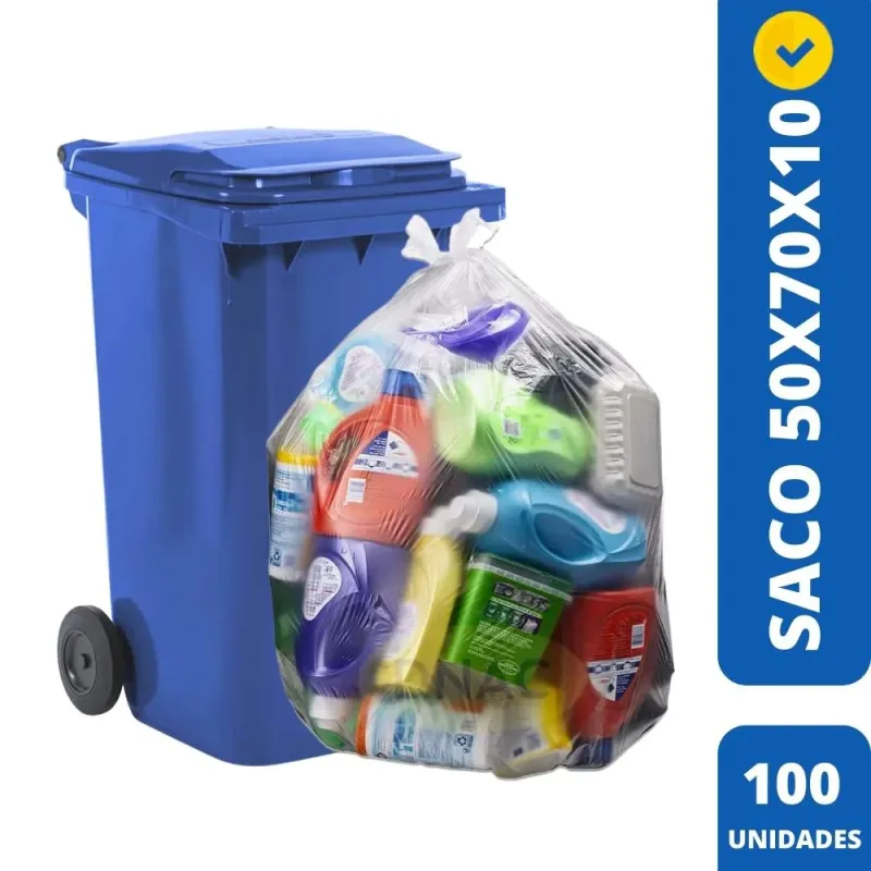 Saco Pebd Liso 50X70X10 100 Unidades - Innovaplast