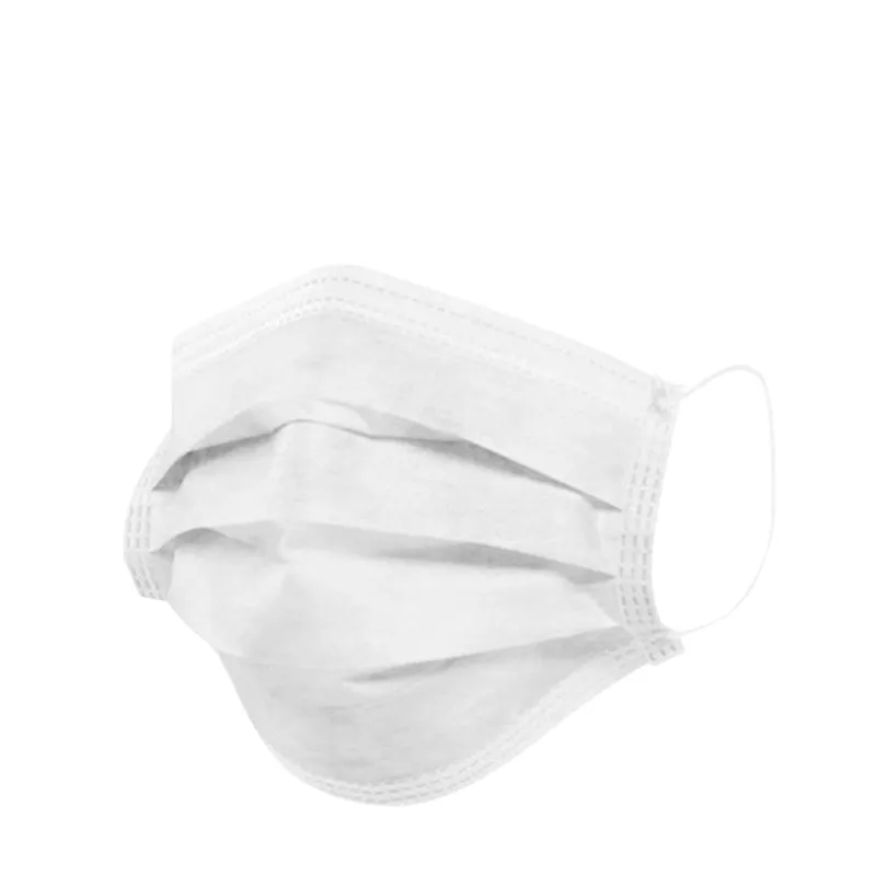 Máscara Descartável Tripla Branca Com Elástico 50 - Promask
