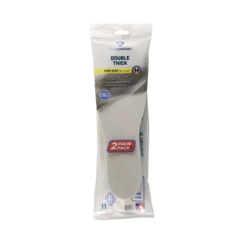 Palmilha Double Thick Unissex TAM 34 A 45 (C/02 Pares) - Sofcomfort