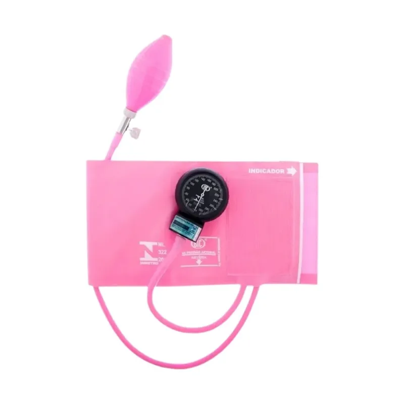 Aparelho de Pressão PVC Nylon Rosa - BIC
