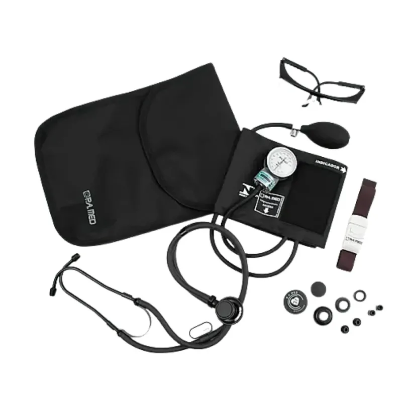 KIT Acadêmico ( Apar+est+bolsa+garrote+oculos ) Black Preto - P.A MED