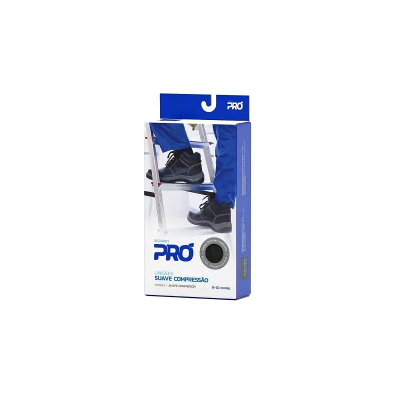 Meia 3/4 960 15-20 G Preta PRO - Sigvaris