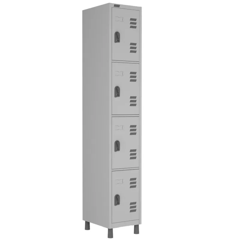 Roupeiro de AÇO 04 Portas RMI 4/2 Smart 1850 X 340 X 400 Cinza Smart - W3