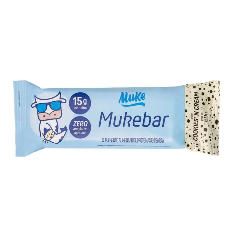 Barra Proteína Mukebar Cookies'n Cream Muke 60 g
