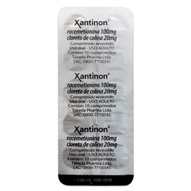 Xantinon União Química Com 10 Comprimidos Xantinon União Química | Com 10 Comprimidos