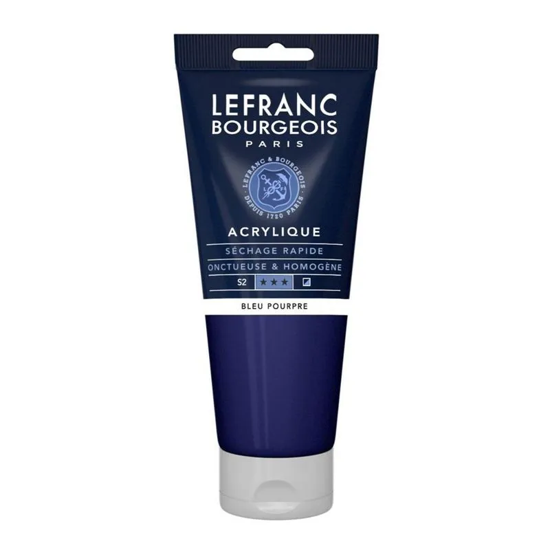 Tinta Acrilica Lefranc &amp; Bourgeois 045 Blue Purple 200ml