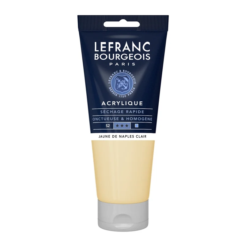 Tinta Acrílica Lefranc & Bourgeois 200ml 887 Naples Yellow Light