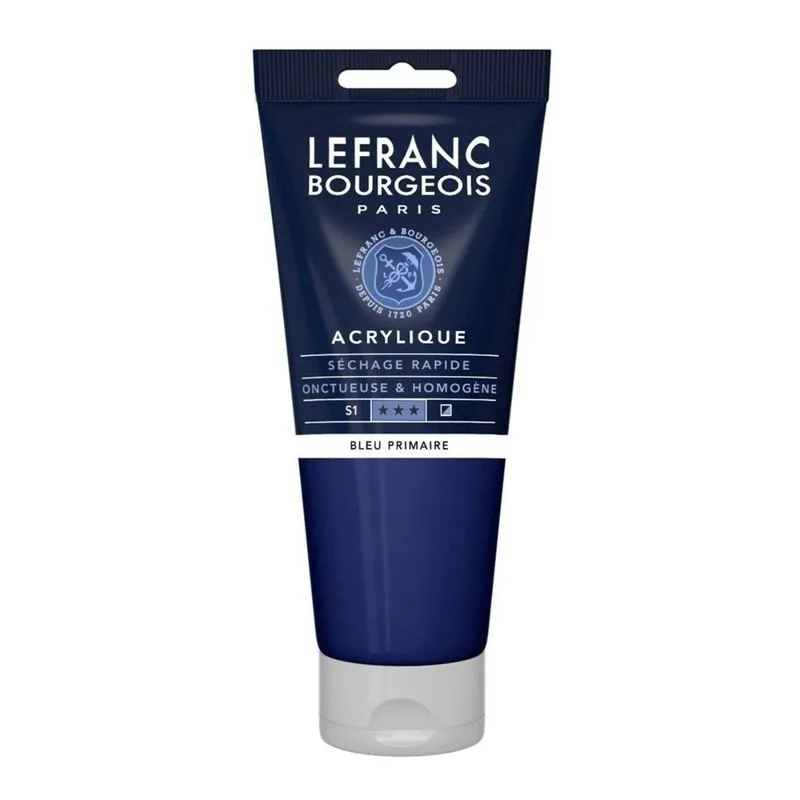 Tinta Acrilica Lefranc &amp; Bourgeois 063 Primary Blue 200ml