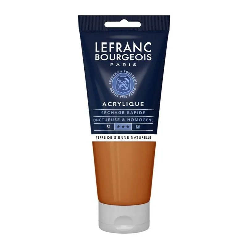 Tinta Acrilica Fine Lefranc &amp; Bourgeois 482 Raw Sienna 200ml