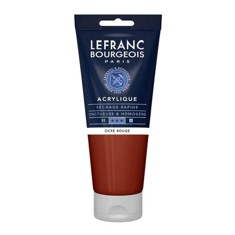 Tinta Acrilica Fine Lefranc &amp; Bourgeois 306 Red Ochre 200ml
