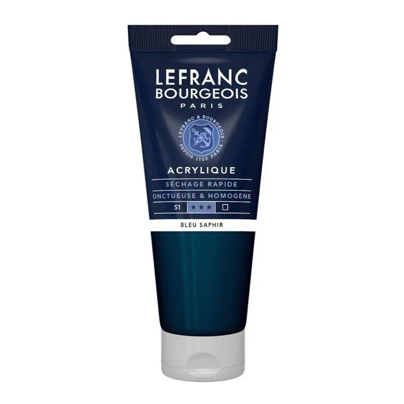 Tinta Acrilica Lefranc &amp; Bourgeois 048 Sapphire Blue 200ml
