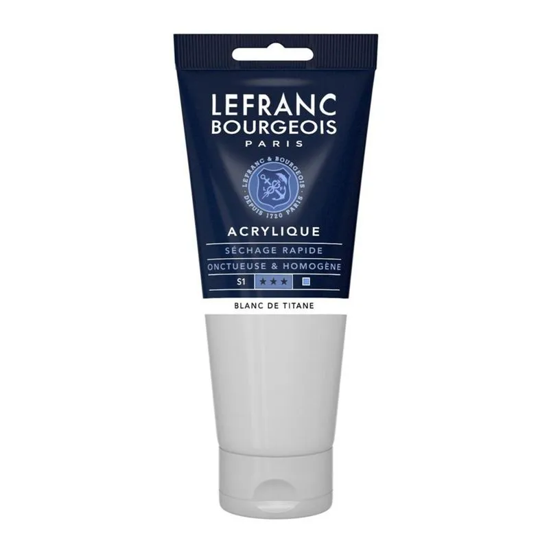 Tinta Acrilica Lefranc & Bourgeois 008 Titanium White 200ml