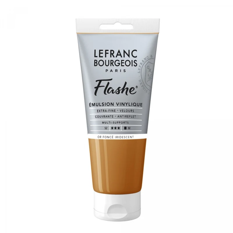 Tinta Acrílica Flashe Lefranc & Bourgeois 80ml S2 835 Deep Gold Iridescent