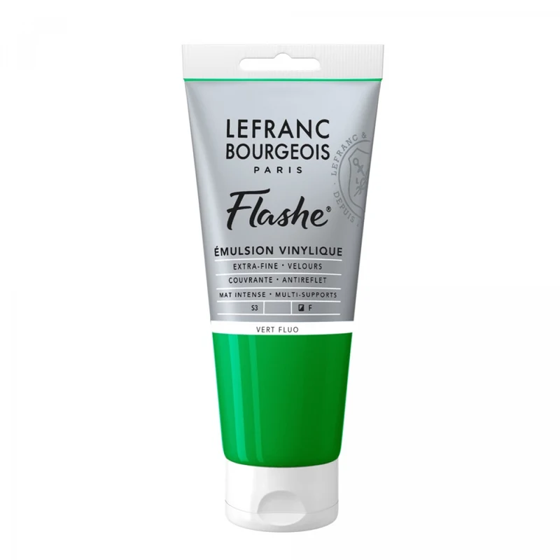 Tinta Acrílica Flashe Lefranc & Bourgeois 80ml S3 565 Fluorescent Green