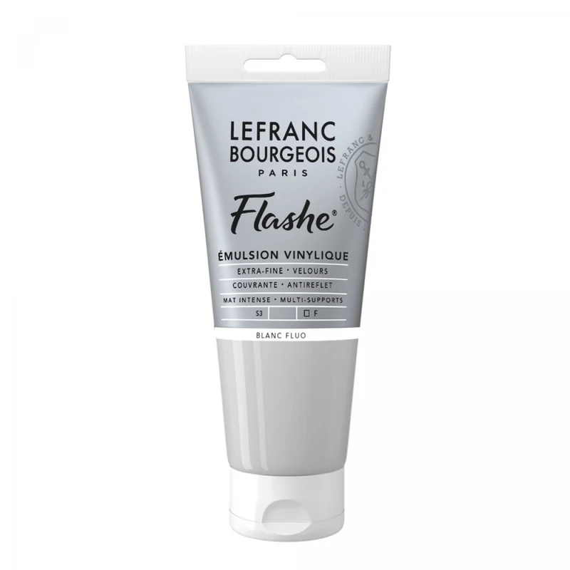 Tinta Acrílica Flashe Lefranc & Bourgeois 80ml S3 818 Fluorescent White