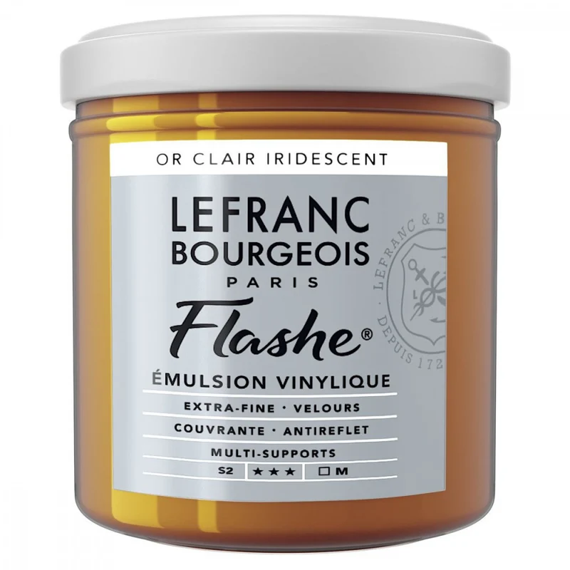 Tinta Acrílica Flashe Lefranc & Bourgeois 125ml S2 834 Iridescent Gold