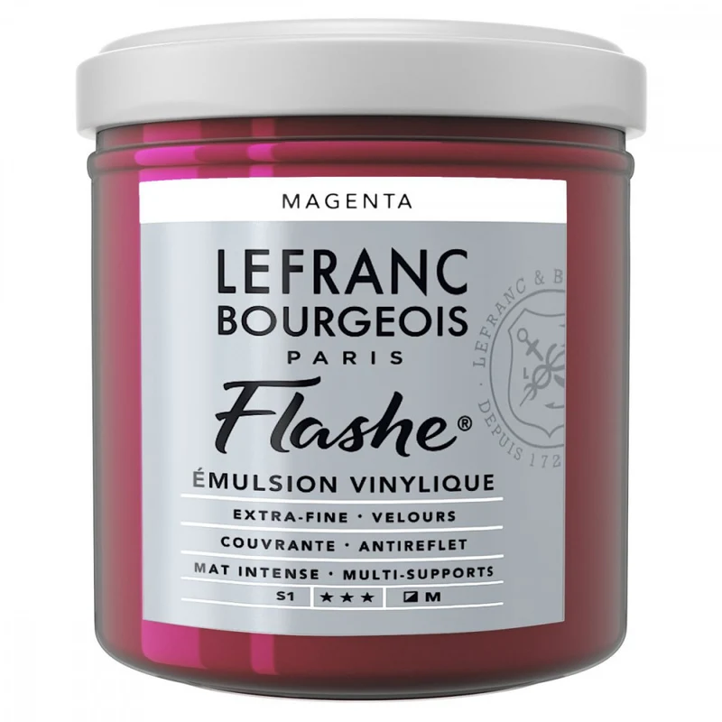 Tinta Acrílica Flashe Lefranc & Bourgeois 125ml S1 432 Magenta