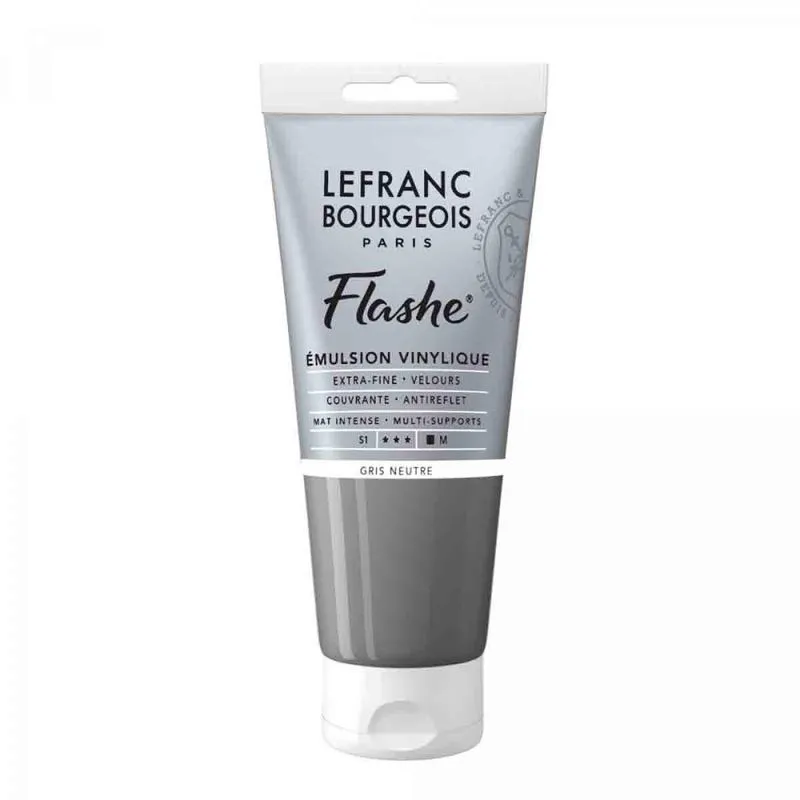 Tinta Acrilica Flash Lefranc S1 258 Neutral Grey 80ml