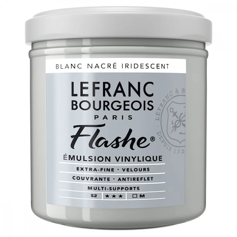 Tinta Acrílica Flashe Lefranc & Bourgeois 125ml S2 827 Iridescent White