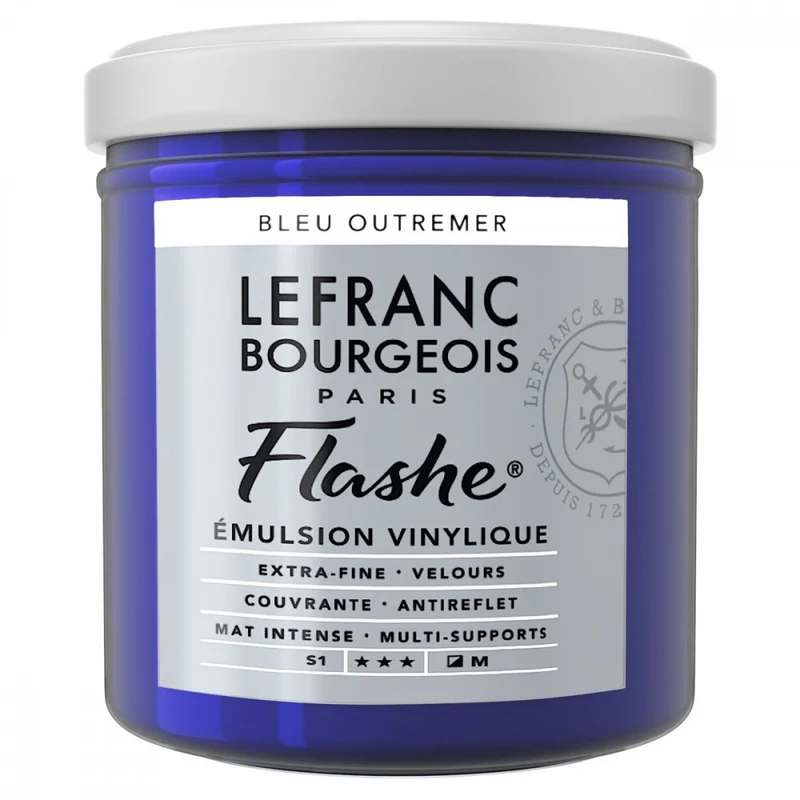 Tinta Acrílica Flashe Lefranc & Bourgeois 125ml S1 043 Ultramarine Blue