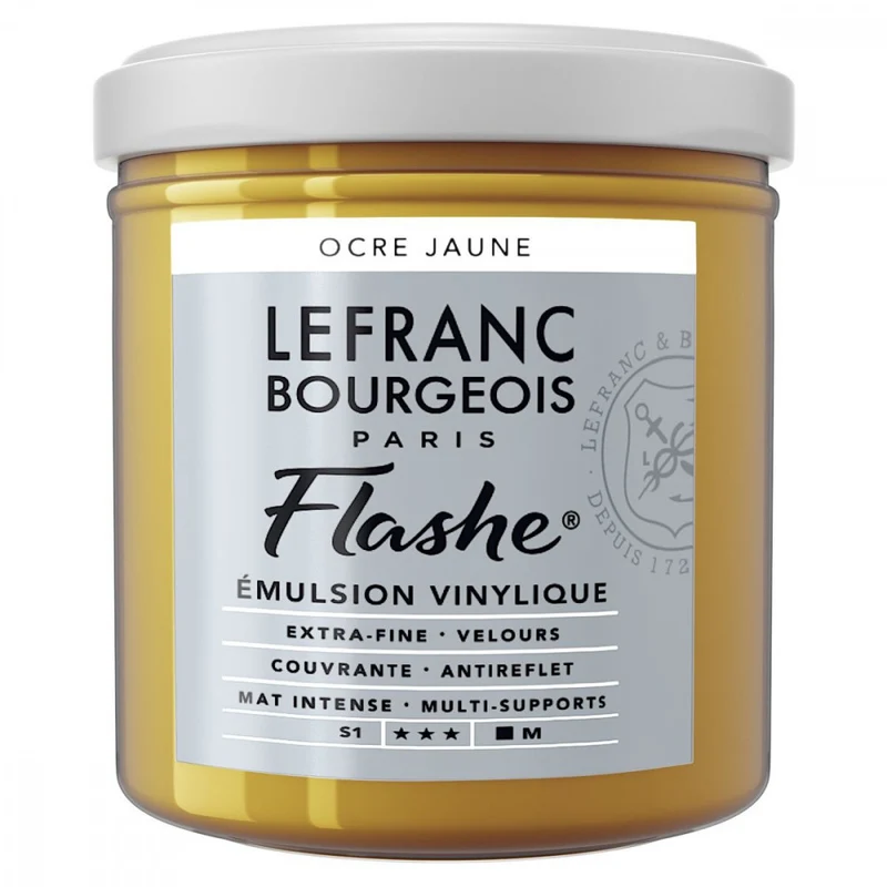 Tinta Acrílica Flashe Lefranc & Bourgeois 125ml S1 302 Yellow Ochre