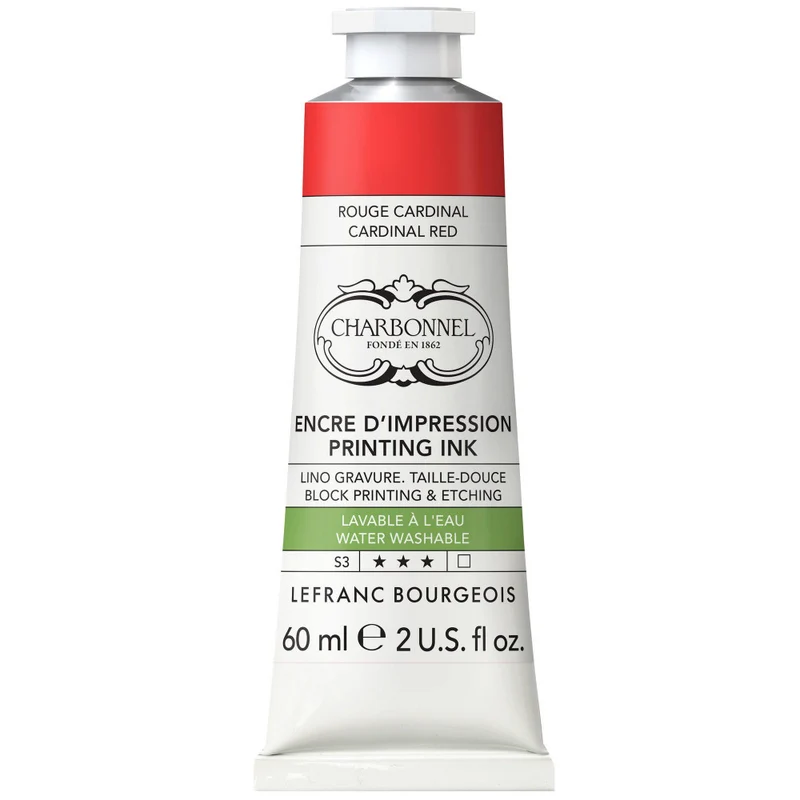 Tinta Para Gravura Aqua Wash Charbonnel 60ml S3 678 Cardinal Red