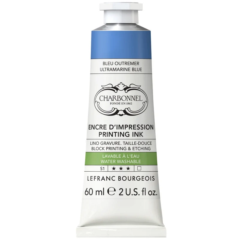 Tinta Para Gravura Aqua Wash Charbonnel 60ml S1 043 Ultramarine Blue