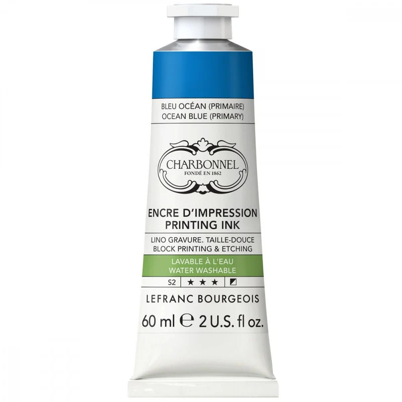 Tinta Para Gravura Aqua Wash Charbonnel 60ml S2 904 Ocean Blue