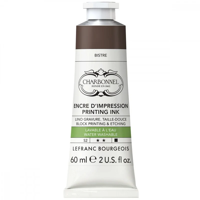Tinta Para Gravura Aqua Wash Charbonnel 60ml S2 708 Bistre