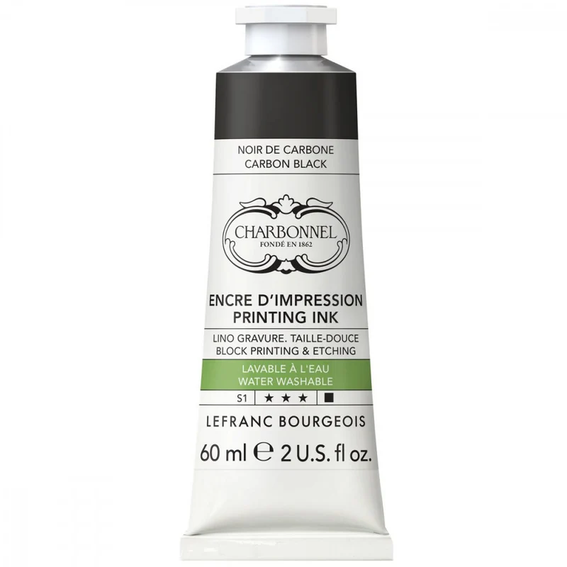 Tinta Para Gravura Aqua Wash Charbonnel 60ml S1 291 Carbone Black