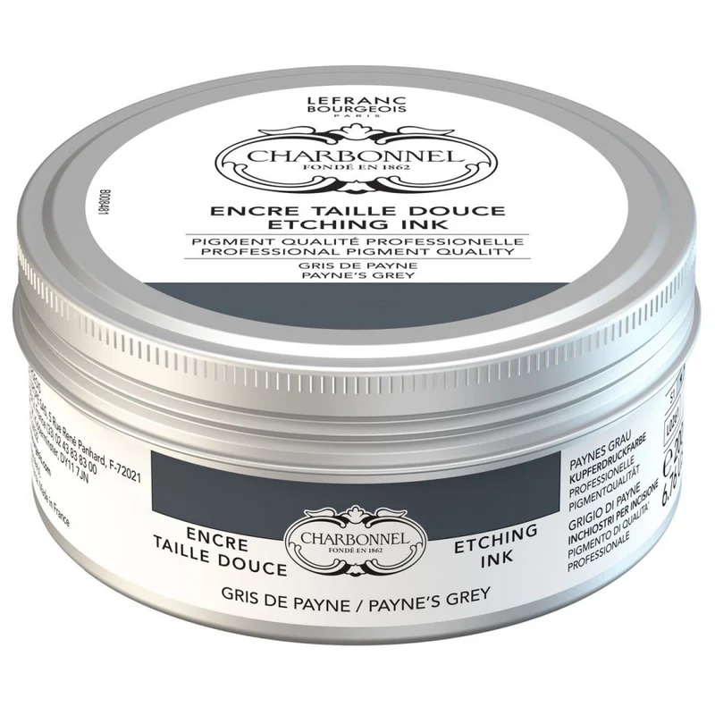 Tinta Para Gravura em Metal Charbonnel Óleo Paynes Grey 200ml