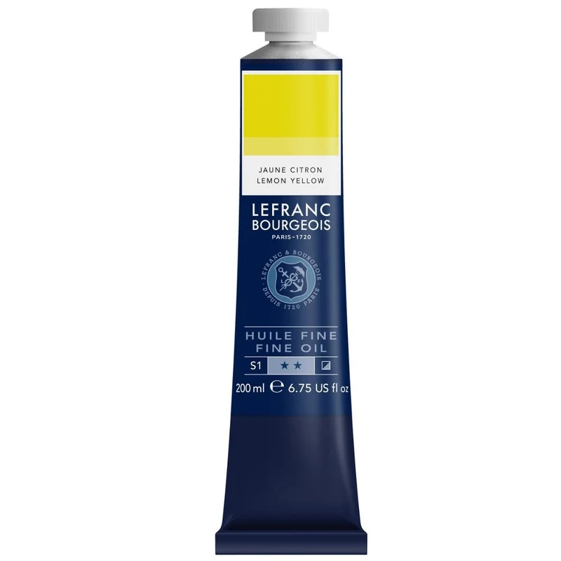 Tinta Óleo Fine Lefranc & Bourgeois 200ml 807 Lemon Yellow Row
