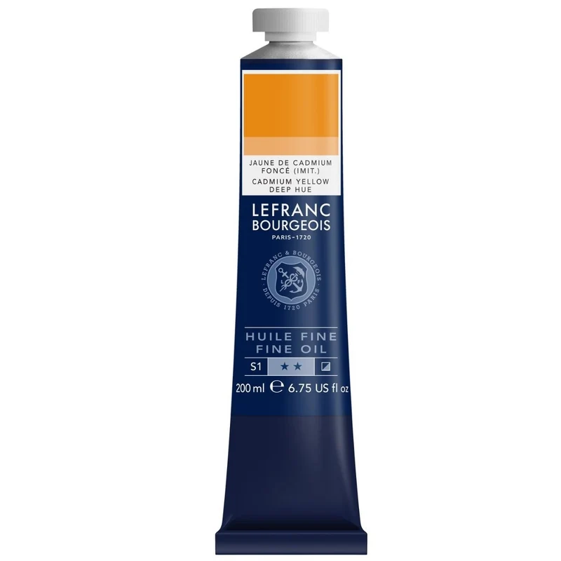 Tinta Óleo Fine Lefranc & Bourgeois 200ml 810 Cadmium Yellow Deep Hue