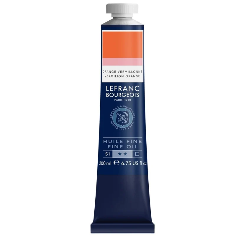 Tinta Óleo Fine Lefranc & Bourgeois 200ml 812 Vermilion Orange